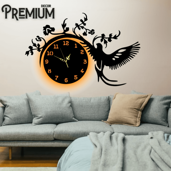 Eagle Wooden Wall Clock